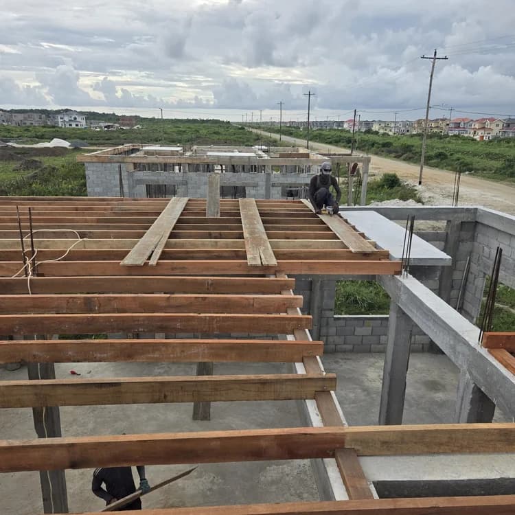 Columns & ground slab